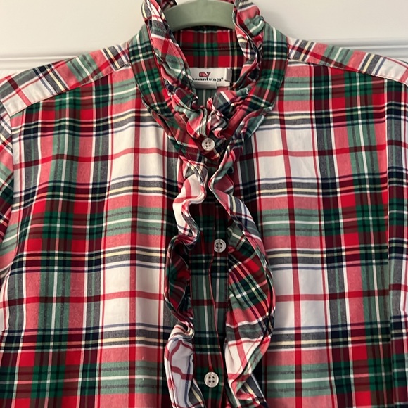 Vineyard Vines Ruffle Button Down - Picture 2 of 5